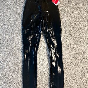 SPANX Shiny Black Leggings